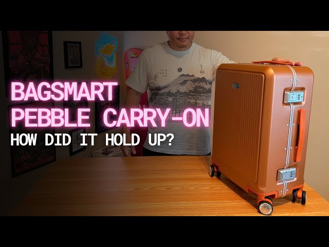 Bagsmart Pebble 20" Carry-On Review. Why Are Zipperless Bags So Great?