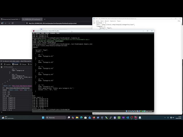 Sklep internetowy w FastCGI i C++ - Tutorial #08 - Przetwarzanie formatu json
