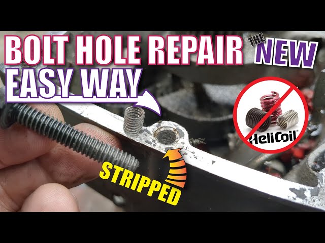 Stripped Bolt Threads Repair STRONGER CHEAPER *NEW easy WAY*
