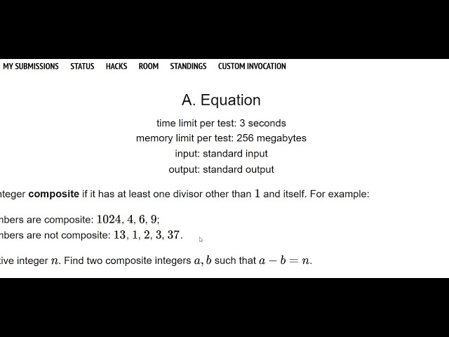 || A. Equation || Programming With Sakib || Brute Force ||