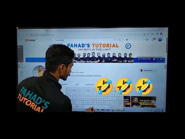 Sakib sir funny moment.  Tram khujte jeye Donald Trump 🤣🤣🤣🤣. Fahad's tutorial.