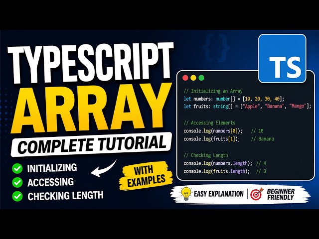 #7 🔥 TypeScript Arrays Explained in One Video  #typescript  #javascript #react
