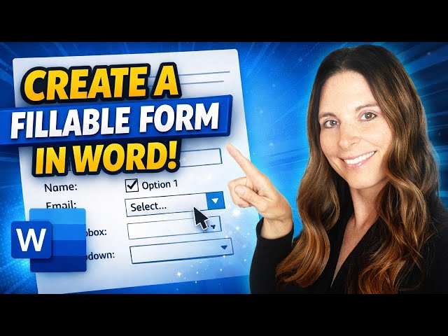 How To Create A Fillable Form In Microsoft Word (Create HR Template Forms) Part 1