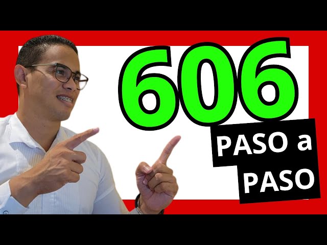 Como LLENAR el Formato 606