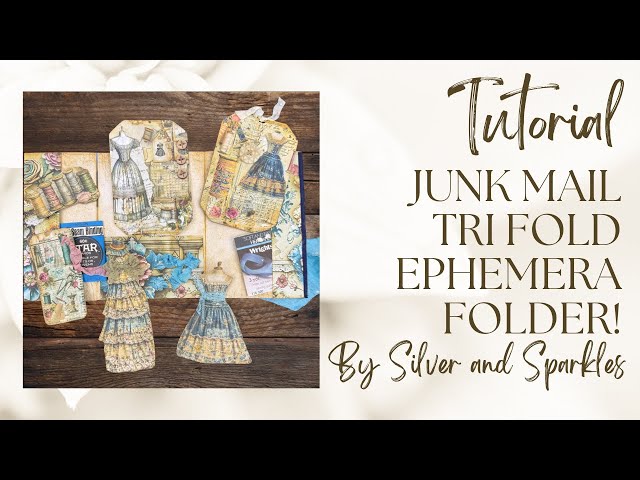 Tri Fold Junk Journal Folder! Use your Junk Mail! #junkjournal