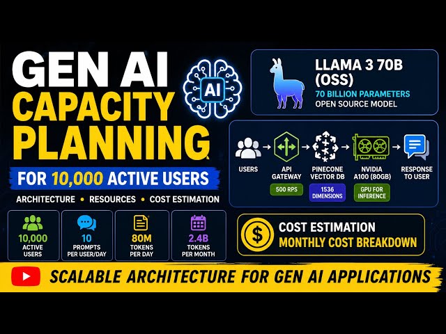  GenAI Capacity Planning for 10,000 Users 
