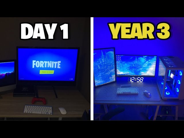 3 Year Gaming Setup Progression…