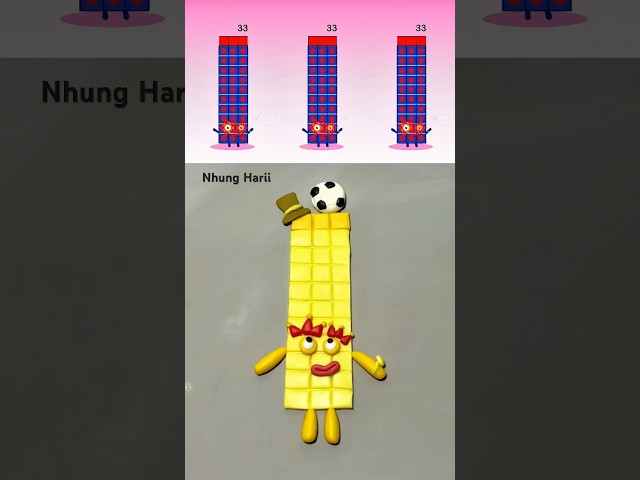 Wow 😱 | I made Sprunki Numberblocks 33 Phase 1 #sprunki  #numberblocks #clay #nhungharii