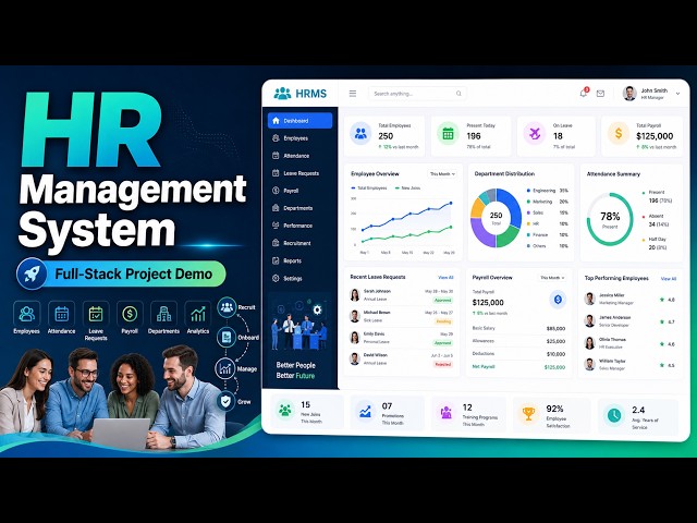 Modern HR Management System  Full Stack Web Appli