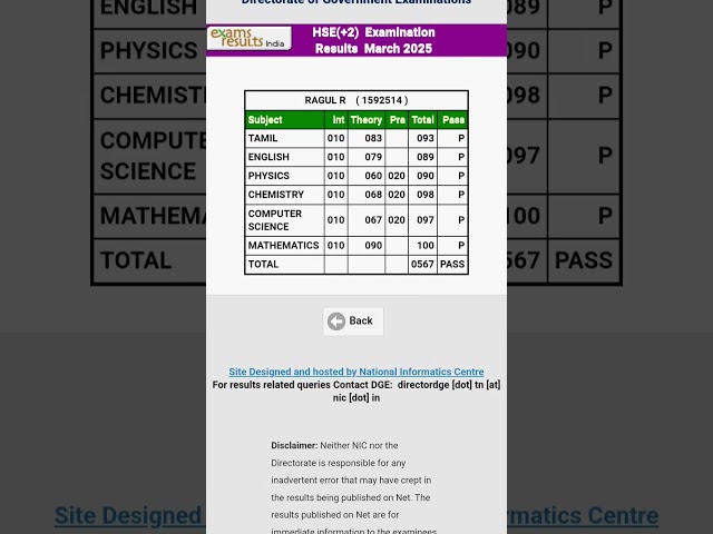 My 12th Mark // ☺️I got centum in maths ☺️#shorts #result #public #mark #marks #12th