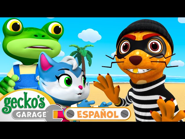 ¡Gecko persigue a La Comadreja traviesa! 🦨 | Garaje de Gecko en Español | Dibujos animados