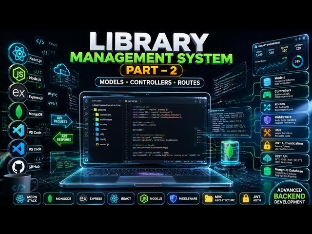 📚 Advanced Library Management System Using MERN Stack | Complete Full Stack Project.