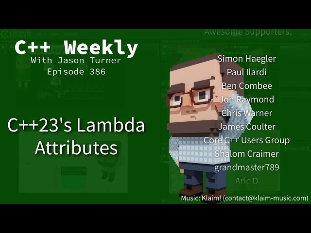 C++ Weekly - Ep 386 - C++23's Lambda Attributes