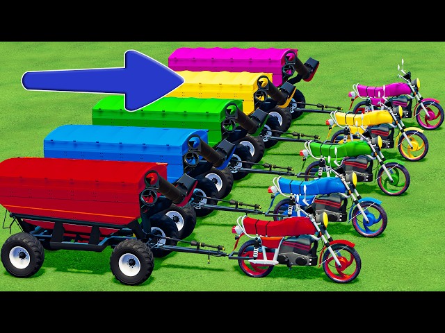TRANSPORTING HONDA MOTORS & AUGER WAGON TO NEW GARAGE! Farming Simulator 22