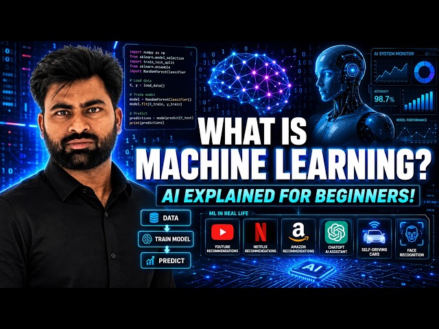 What is Machine Learning? | AI vs ML vs Deep Learning | Data Science Lecture 28