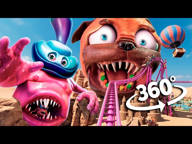 360° DARK PALS Roller Coaster Ride in VR 8K 🎢🔥