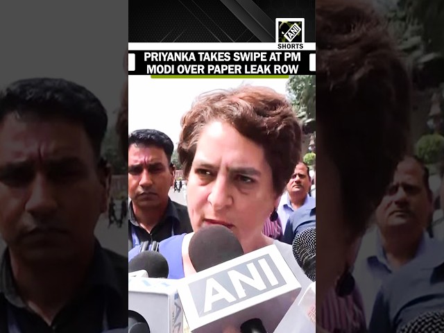 “Papa, setting ho gaya…” Congress’ Priyanka Gandhi takes swipe at PM Modi over paper leak issue