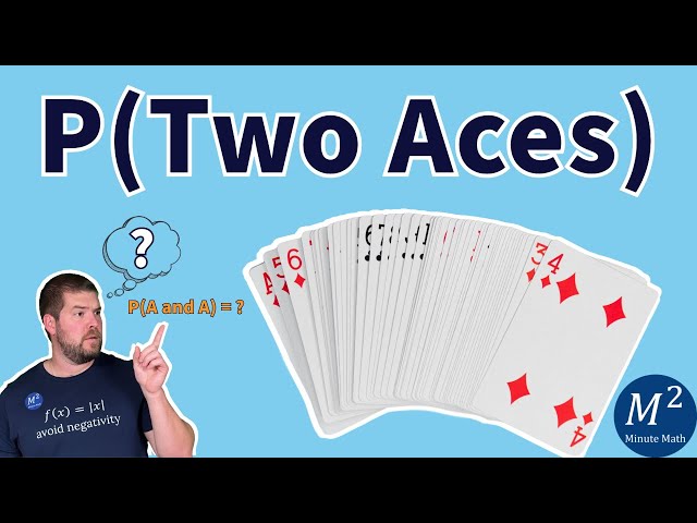 Probability of Drawing Two Aces from a Deck of Cards | Card Probability Explanation