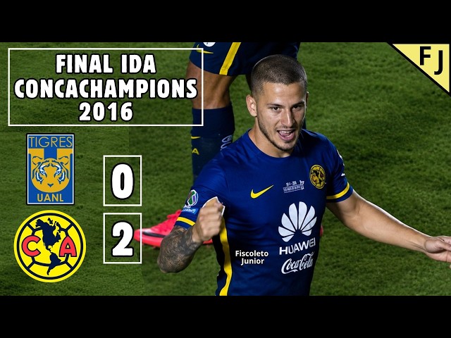 Tigres 0 - 2 América | FIRST LEG FINAL | 2016 Concachampions | Highlights