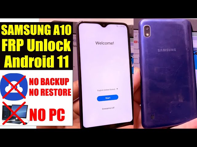 Samsung Galaxy A10 Frp Bypass Android 11 Without Pc | Samsung A105F Google Account Bypass