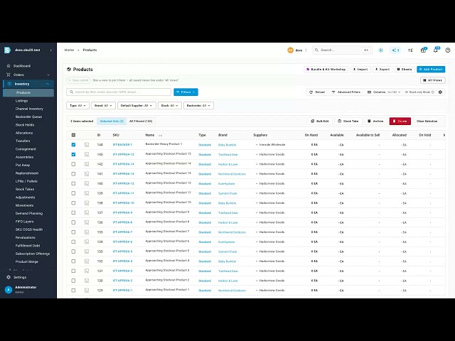 Bulk archive, unarchive & delete products — SKU.io