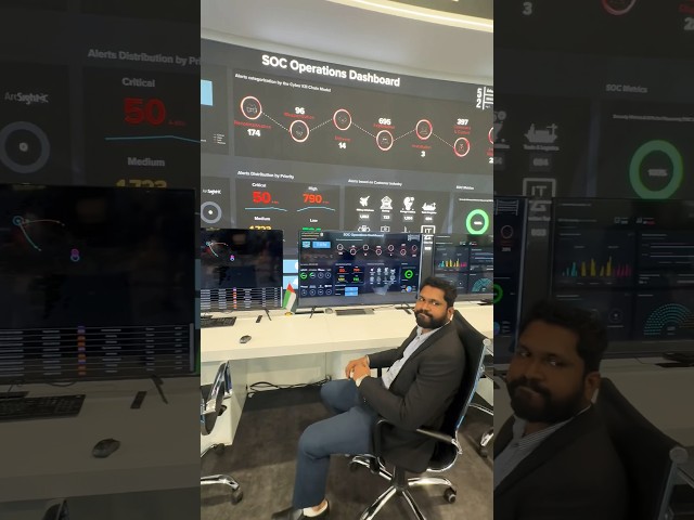 Cyber Security operations dashboard at Dubai Export city COP28 #Dubai #cybersecurity  #technology
