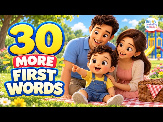 30 More First Words for Toddlers and Babies | Family Picnic & Playground Adventure