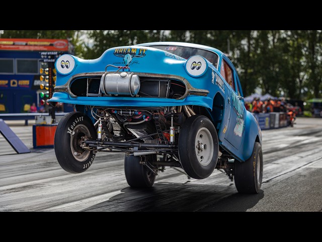 1hr of Gassers Drag Racing!! - Wheelstands, Smoke & Nostalgia in [4K]
