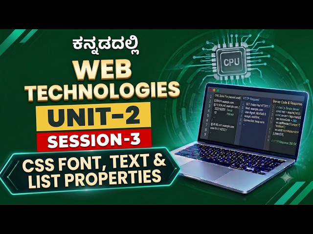 WEB TECHNOLOGY UNIT-2 SESSION-3