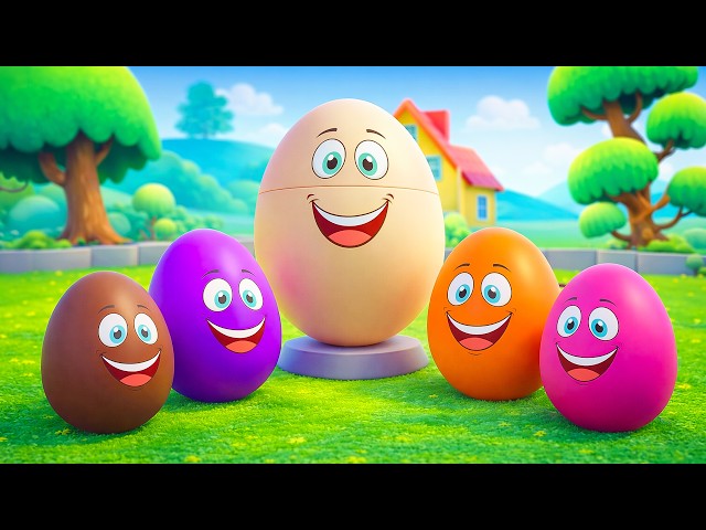 Learning Colors and Numbers Song | Colorful Eggs on the Farm |  Nursery Rhymes & Kids Songs