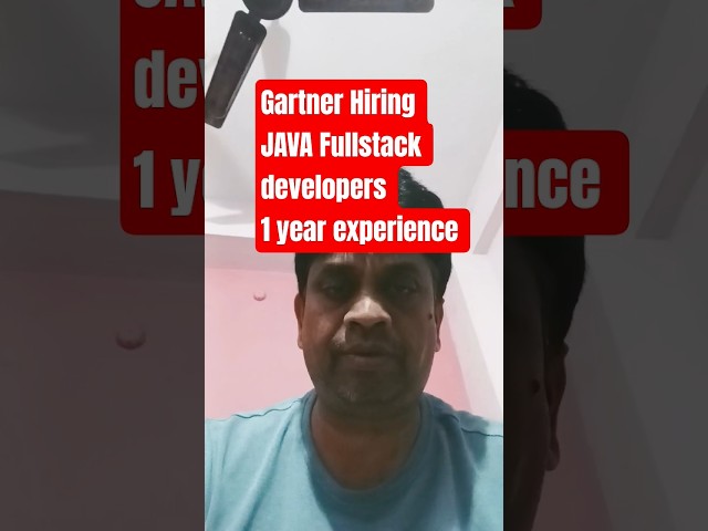 Gartner Hiring 🔥 | Associate Software Engineer | React + Java