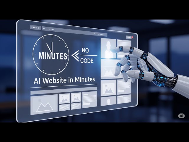 Create a Website in Minutes Using AI – No Coding, No Stress!