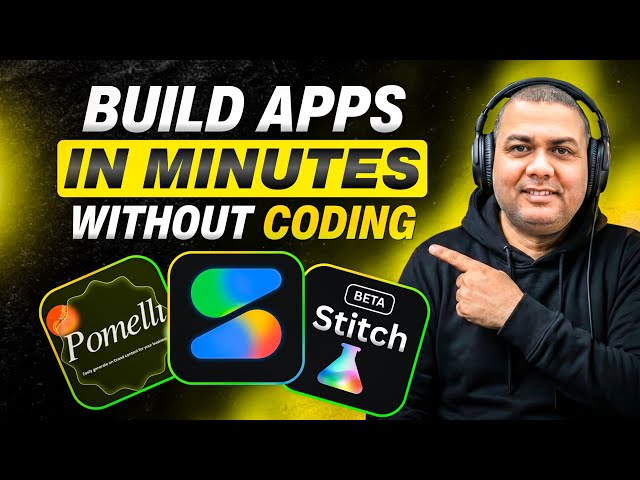Build Apps, Websites & Startups with AI (No Coding) | Google AI Studio+Stitch+Pomeli Tutorial | 489