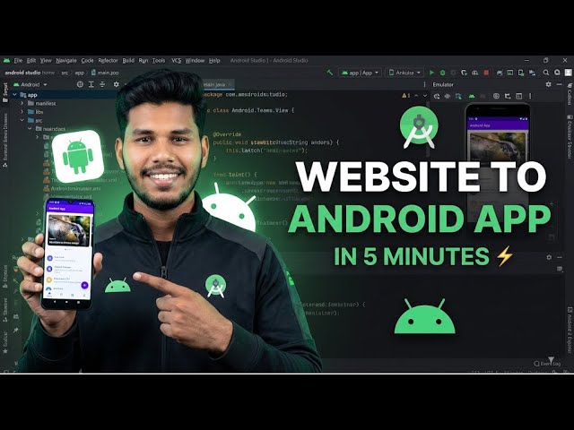 Convert ANY Website to Android App in 5 Minutes | WebView Tutorial (Java) | Full Setup