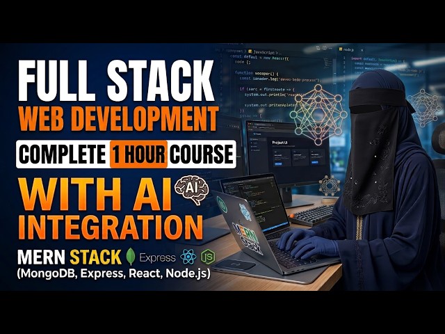 MERN Stack Web Development Course With AI in 1 Hour 🚀 | Full Stack Website Tutorial #mernstack