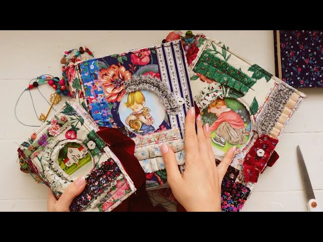handmade junk journals ✿ flip through ✿ Vintage Garden theme