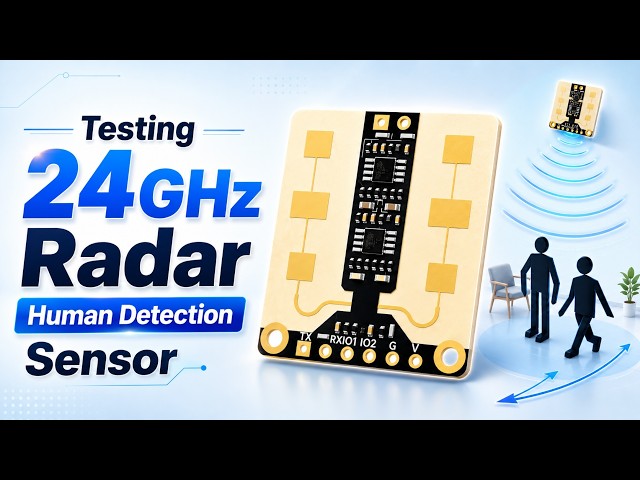 ESP32 + 24GHz Radar Sensor = Smart Human Detection! | DFRobot SEN0395