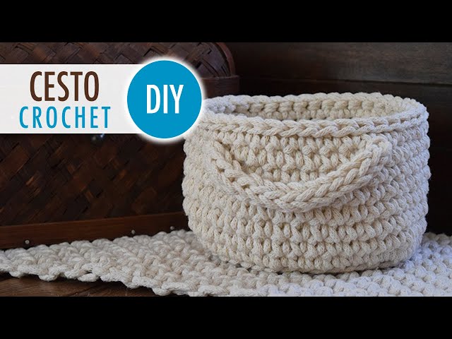 Basket with Handles Tutorial - Crochet - Step by Step