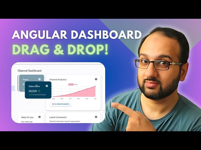 EASY Draggable Dashboard with Angular CDK DropList!