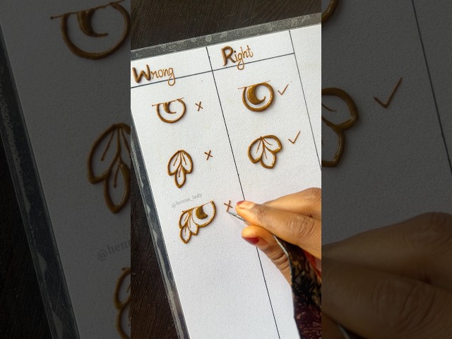 Don’t and Do Mehndi design || Wrong and Right cutwork Mehndi #cutwork #mehndi #tutorial #doanddont