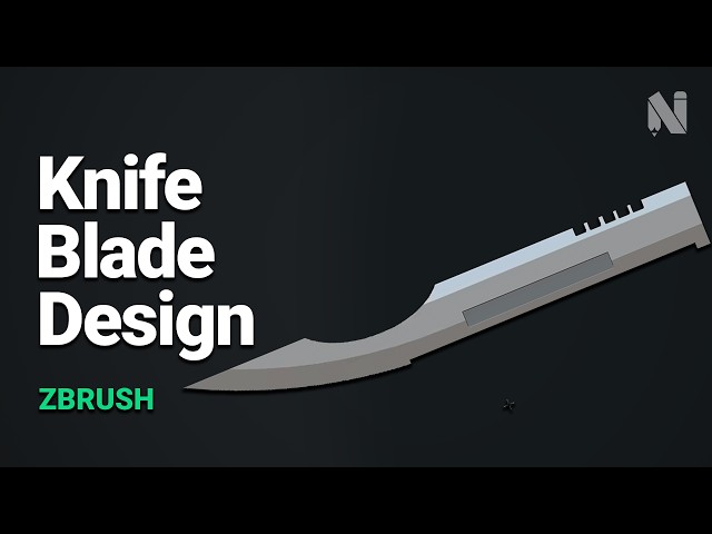 How to Model a Combat Knife Blade in ZBrush | Hard Surface Weapon Tutorial