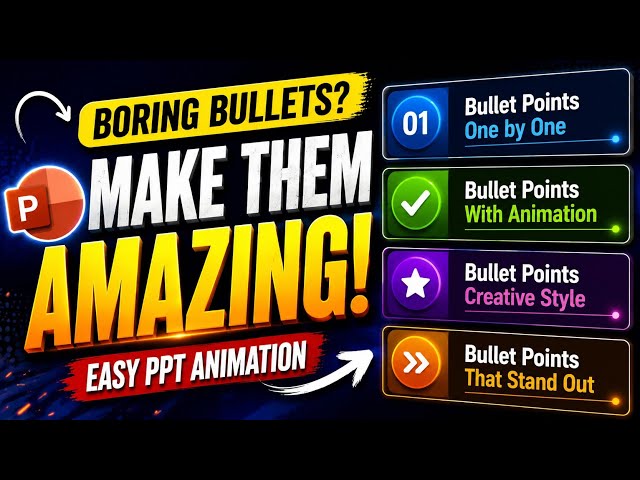 🤯 This PowerPoint Bullet Point Trick is AMAZING! | PPT Animation Tutorial