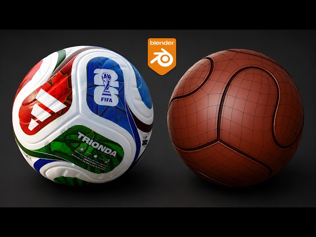 Blender Practice – Modeling the 2026 FIFA World Cup Adidas Trionda Ball