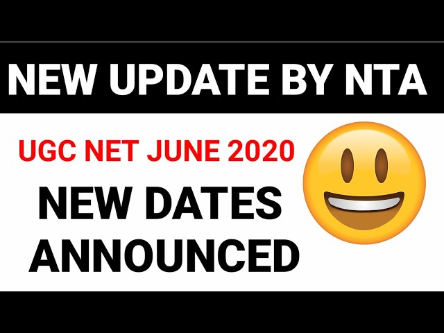 UGC NET JUNE 2020 POSTPONED || NTA LATEST UPDATE
