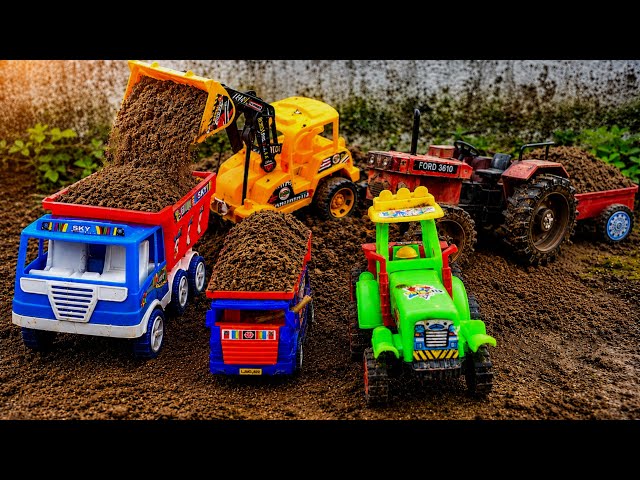 Jcb tractor video | JCB 4*4 5CX fullyloadin Mud Tata trac dumper truck 2518 | tractor video | jcb 