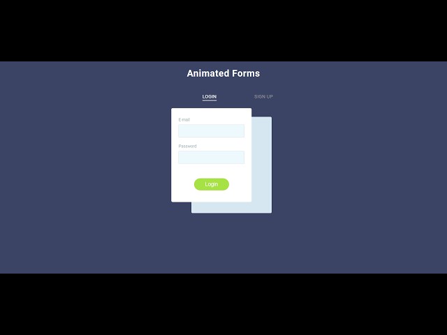 Animated Login Signup Forms || HTML CSS Animation