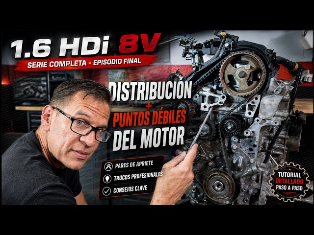 🔧 1.6 HDi 8V – DETAILED TIMING BELT TUTORIAL | Torque specs, tricks, and weak points.
