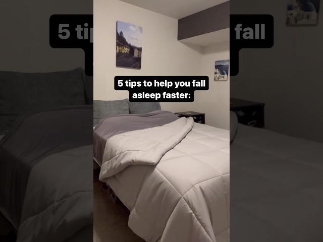 5 tips to fall asleep fast. 💤💤💤