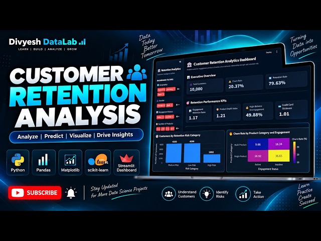 Customer Retention Analysis | Data Science Project | Python, EDA & Streamlit Dashboard