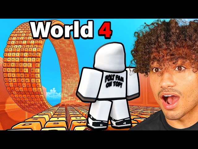 I Beat World 4 In Roblox Keyboard Escape..